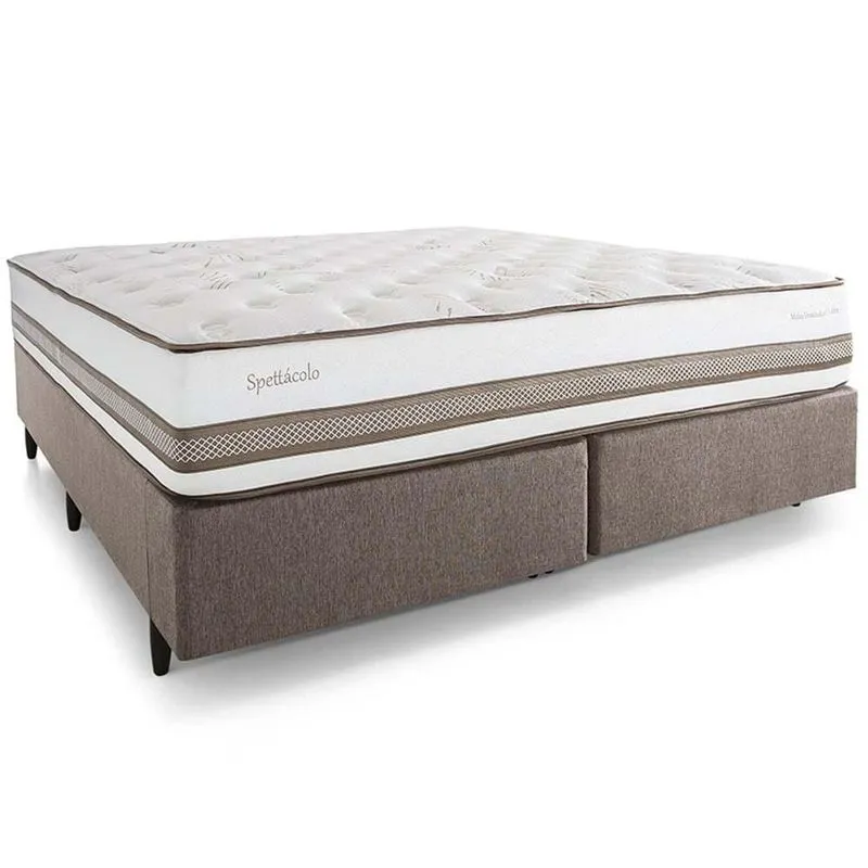 Cama Box Herval King Spettácolo, Molas Ensacadas, 74 x 193 x 203 cm