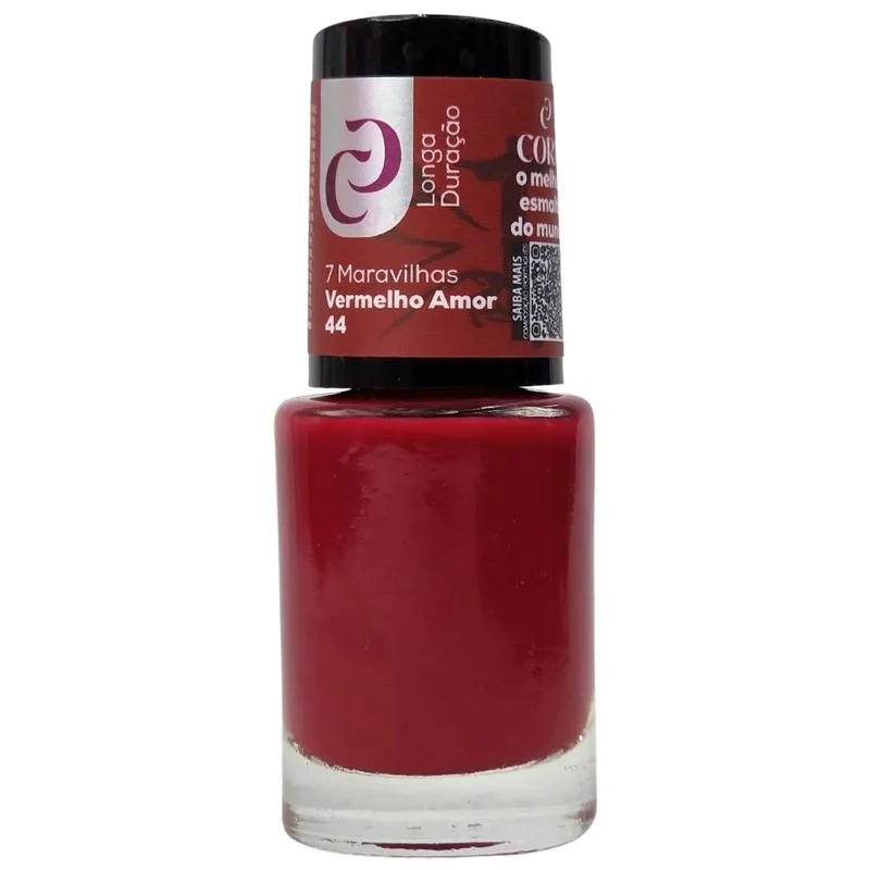 Esmalte Vermelho Amor N° 44 7 Maravilhas Cora 10Ml