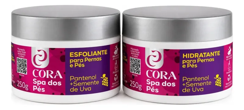 Kit Spa Dos Pes Pantenol E Semente De Uva Uva