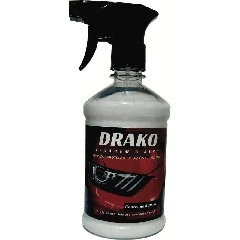 Lavagem A Seco Drako 500Ml Único Produto Para O Carro Todo
