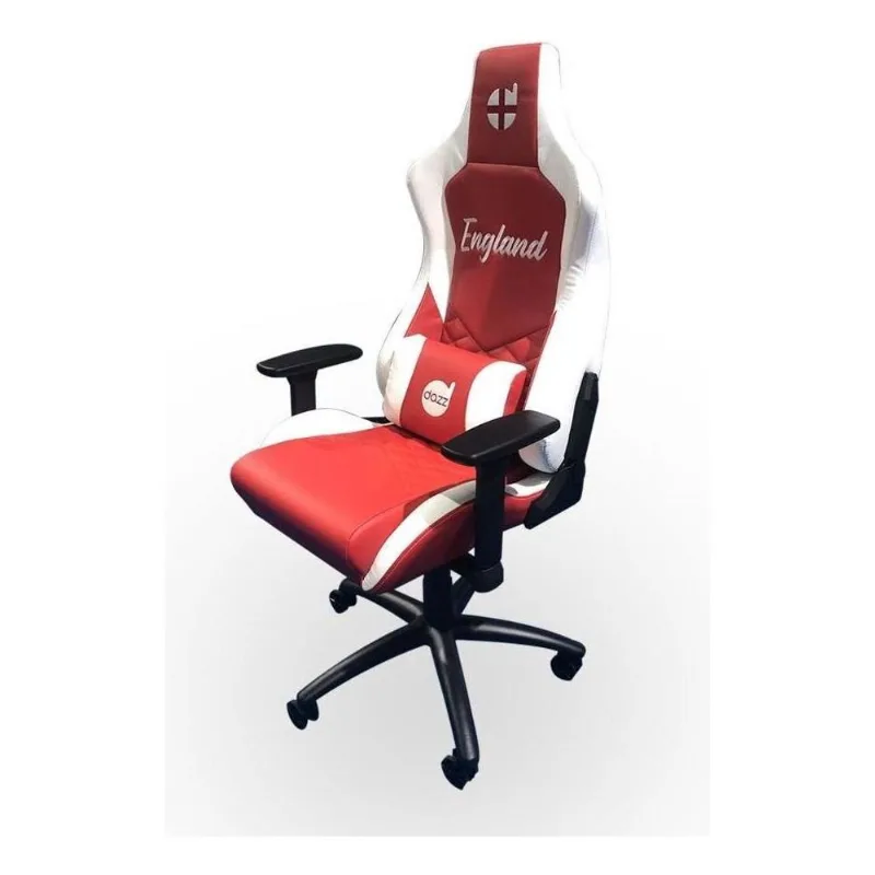 Cadeira Gamer Dazz 6261 Nations Inglaterra Branco/vermelho C