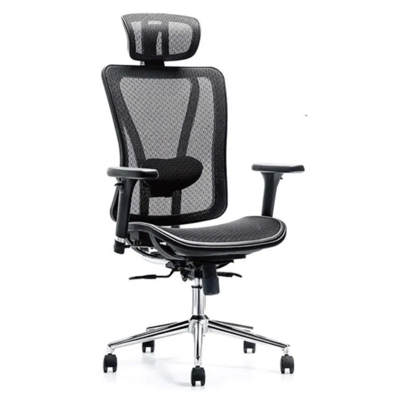 Poltrona Presidente Giratória regulável tela mk - 4000 Cor Preta makkon
