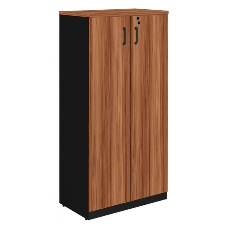 Armário Alto Fechado com 02 Portas - 1,61x0,80x0,45m - work start - nogal sevilha/preto - 21414