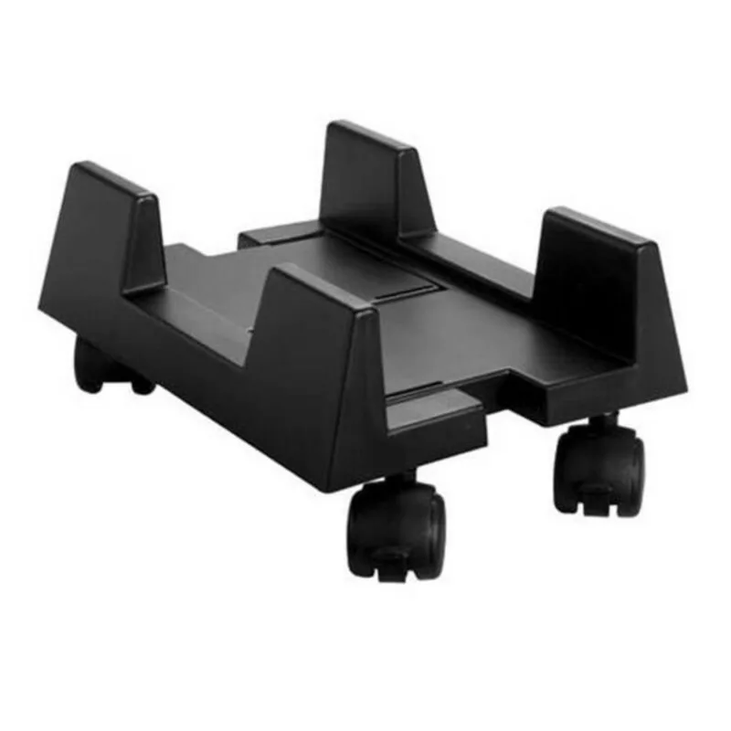 Suporte para cpu Plástico Preto com Rodízios masticmol