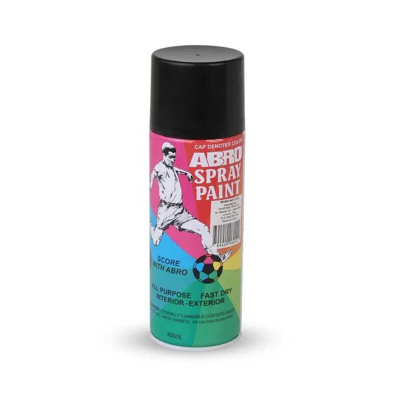 Spray Mate Negro Abro 400 ml
