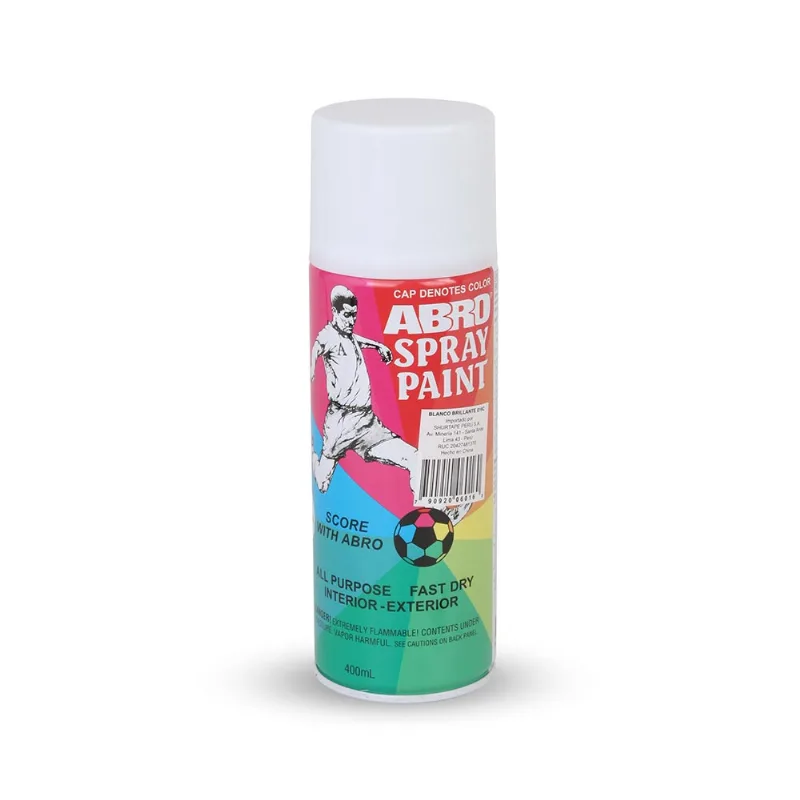 Spray Brillante Blanco Abro 400 ml