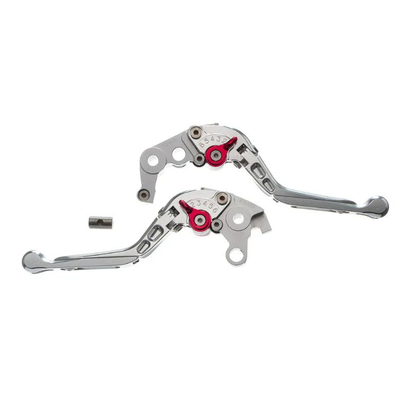 Manete Moto X Super Bike Par C/ Regulagens 3/4Dedos Prata Hon-Cbr 1000Rr 04-07/ Cb1000R 2008-2016A Manete Moto X Super Bike Par C/ Regulagens 3/4Dedos Prata Ho 8