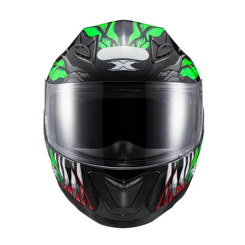 Capacete Texx Hawk - Alien Verde Preto 60