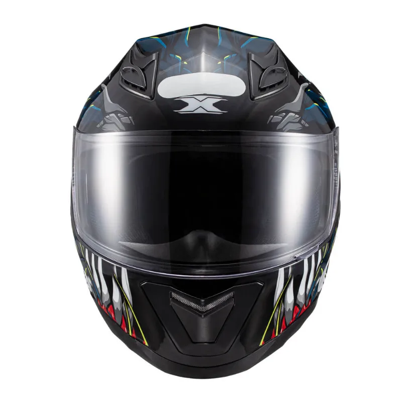 Capacete Texx Hawk - Alien Azul Preto 58