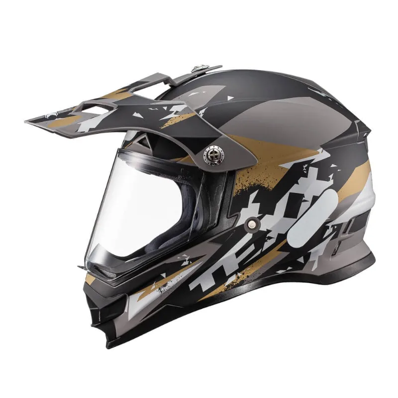 Capacete Texx Carcara - Grow Cinza E Marrom 62