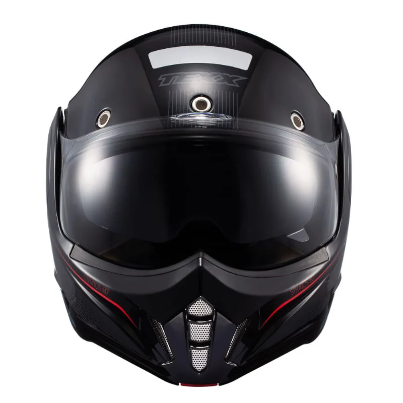 Capacete Texx Stratos 180 Journey Preto / Azul / Vermelho 60