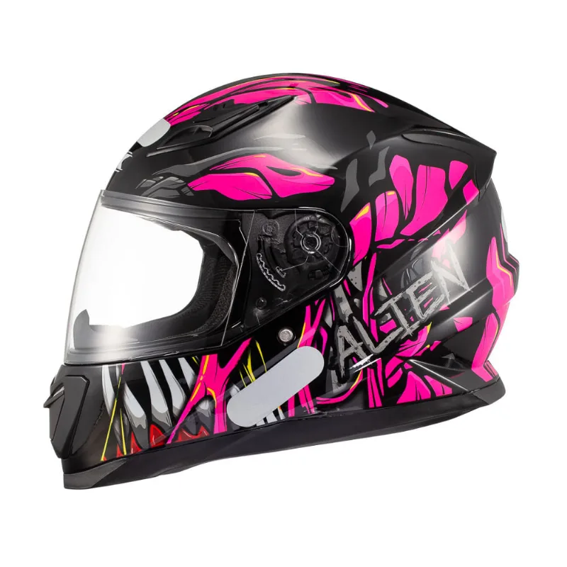 Capacete Texx Hawk - Alien Rosa 58