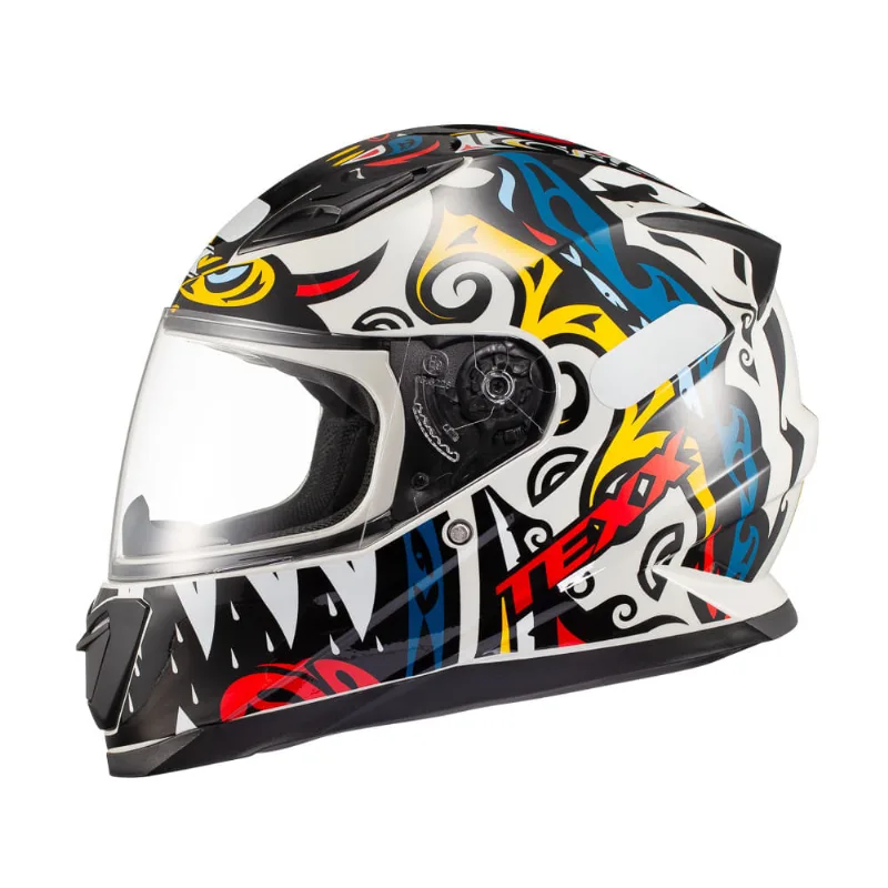 Capacete Texx Hawk - Hunger Cinza E Amarelo 60