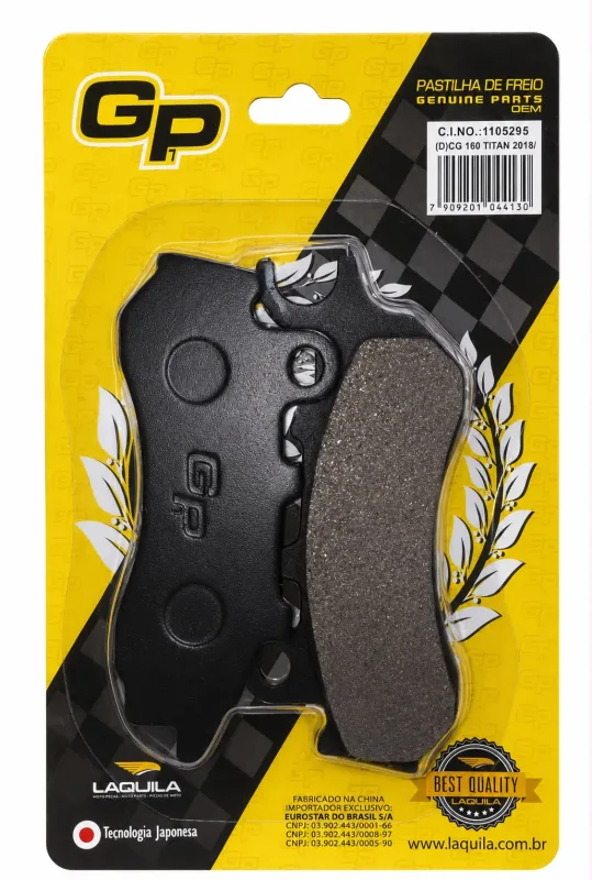 Pastilha Freio Dianteira Honda CG 160 Titan 2018/ GP7 Laquila