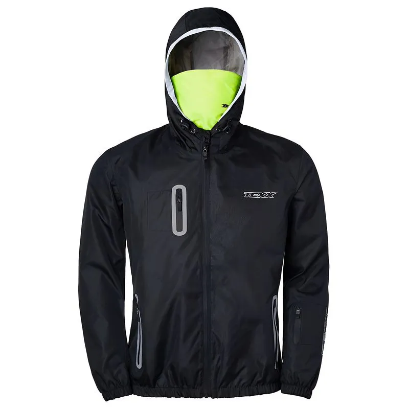 Jaqueta Texx Corta Vento V2 Neon Preta