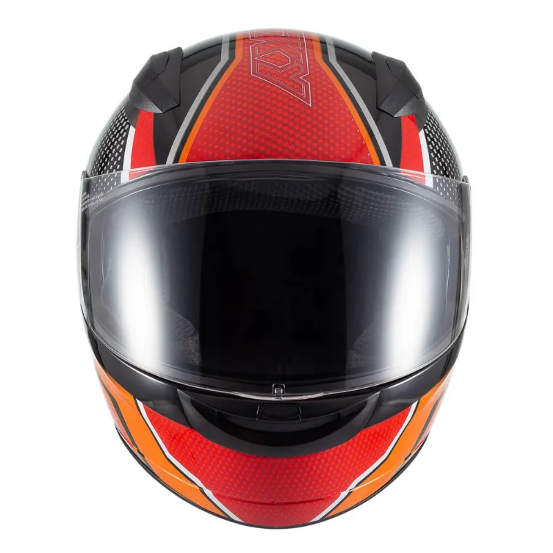 Capacete Sky Two Legends Preto Fosco Transf Laranja 60