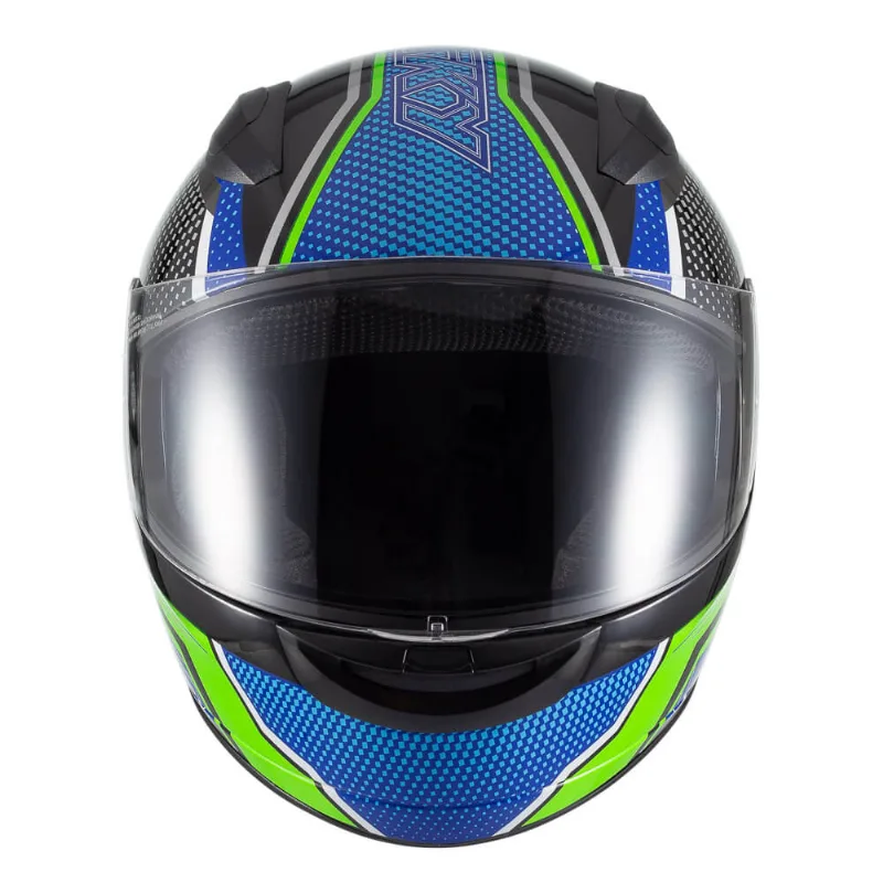 Capacete Sky Two Legends Preto Fosco Transf Verde 56