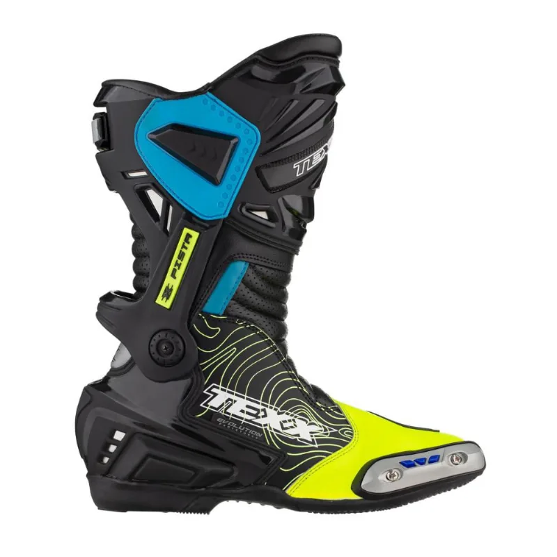 Bota Texx Pista Preta Verde E Azul 38 F016