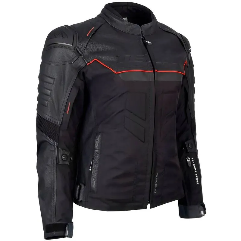 Jaqueta Feminina Texx Falcon V2 Preto Vermelho