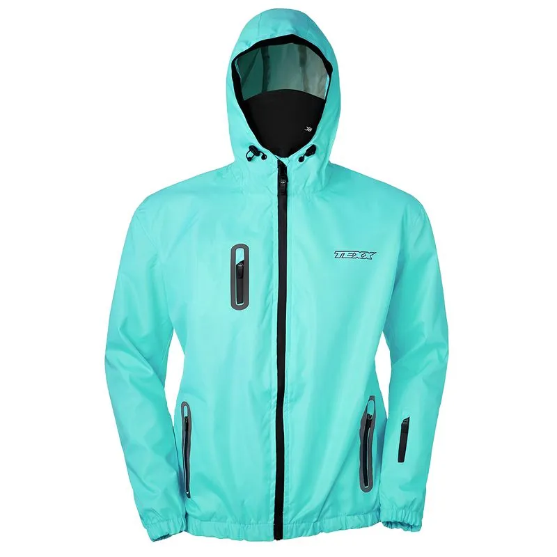 Jaqueta Texx Corta Vento V2 Neon Azul Bebê