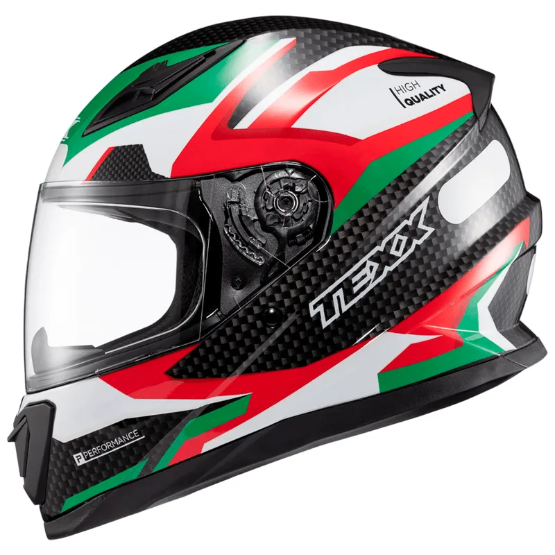 Capacete Texx Hawk Ride Verde Vermelho Branco Preto 56