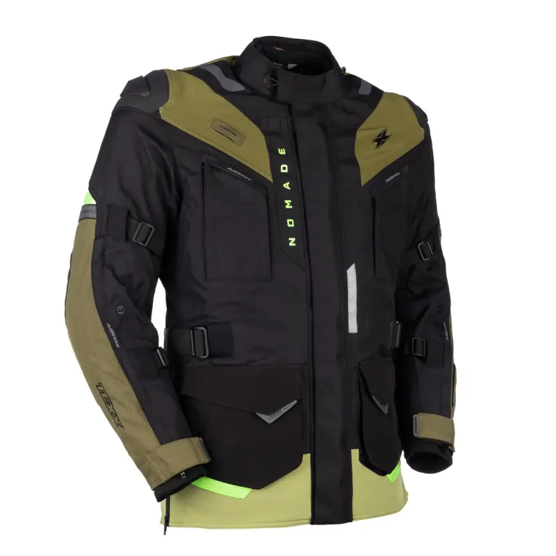 Jaqueta Texx Nomade Masc Pret Verd M - Tlife Racing