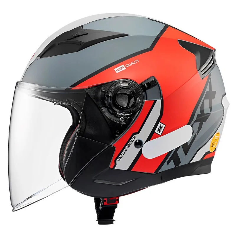 Capacete Texx Ugello Reisen Vermelho Branco 56