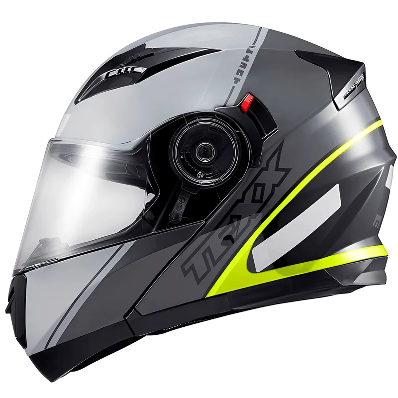 Capacete Texx Gladiator V3 Makan Cinza Verde 56