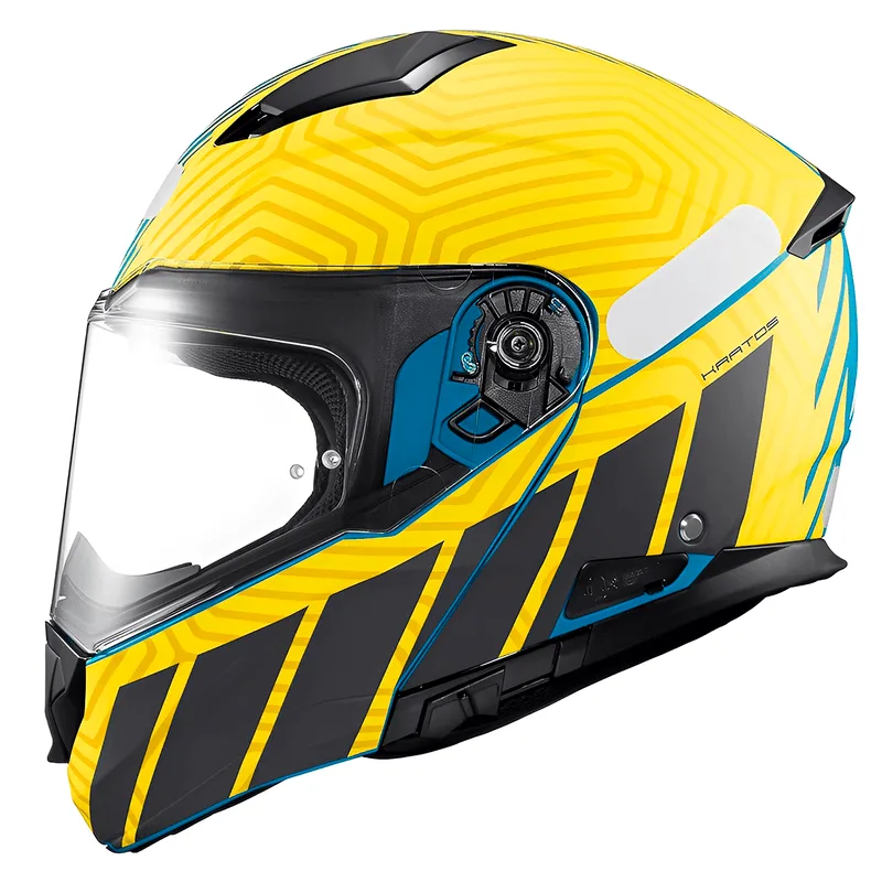 Capacete Texx Kratos Cyber Azul Verde Fosco 60