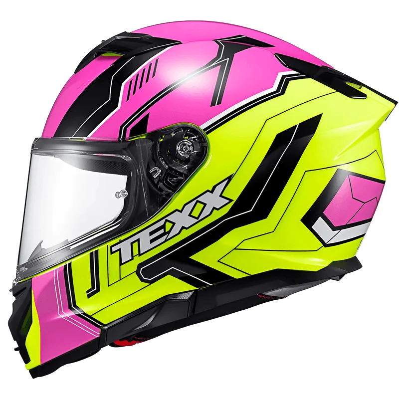 Capacete Texx Kaiman Teaser Rosa Preto Verde 58