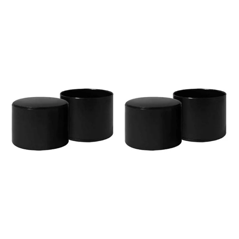 24 Ponteiras 33Mm 1 1/4 Externa Tubular Redonda Pé Cadeira