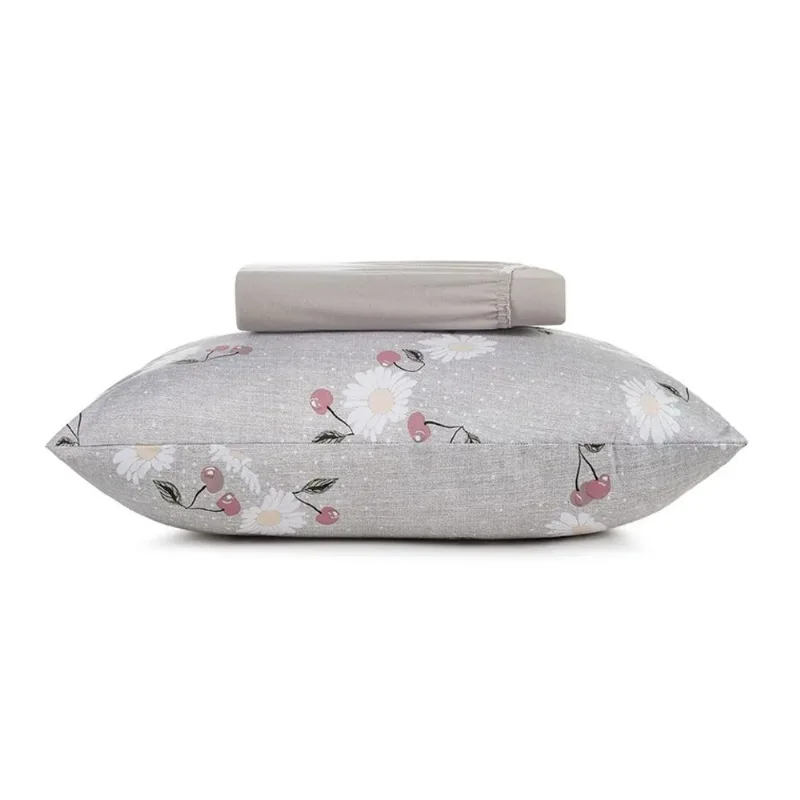 Jogo Cama Solteiro 2 Pcs Fio Penteado Cerise Altenburg - ALTENBURG