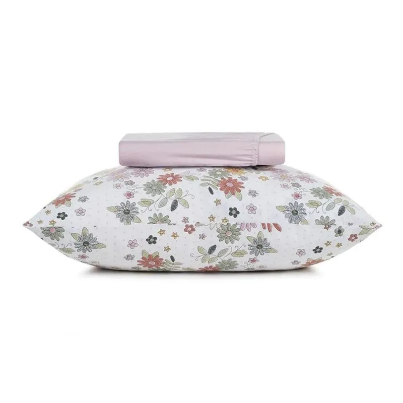 Jogo Cama Solteirão 2 Pcs Malha Algodao Florir Altenburg