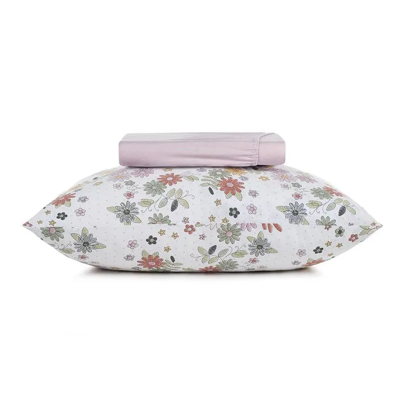 Jogo de Cama Casal 3 Peças Altenburg Malha Fio Penteado Florir
