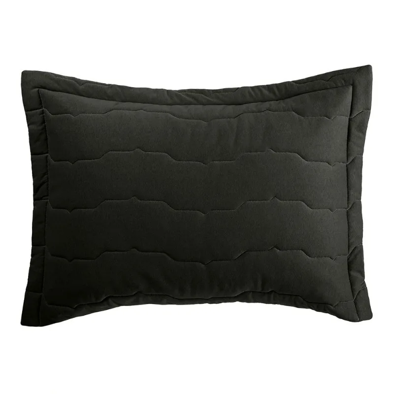 Porta Travesseiro Altenburg Malha Fio Penteado Preto Primitivo