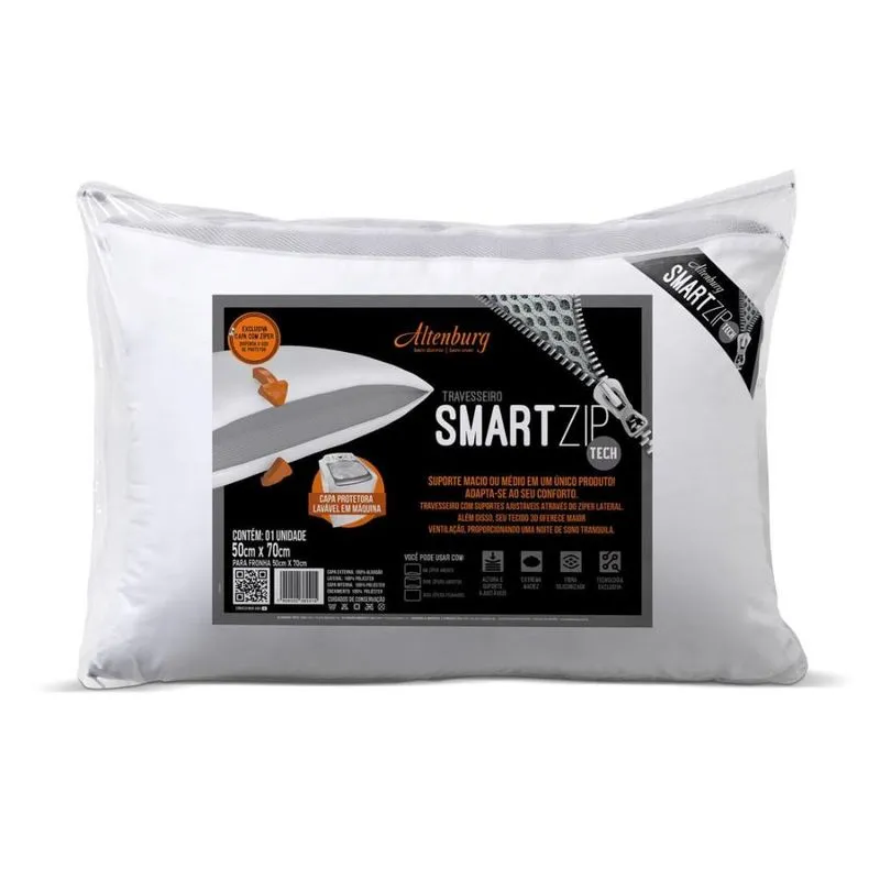 Travesseiro Altenburg Smart Zip 46cm x 66cm