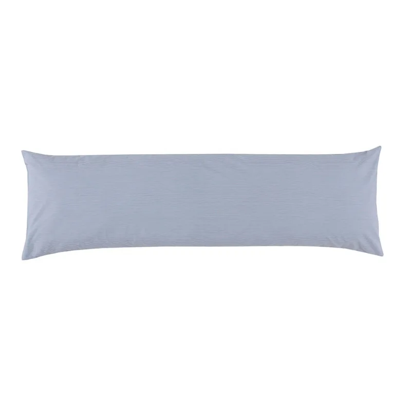 Fronha Body Pillow Altenburg Percal 180 Fios 40x130 Neutral Azul - Altenburg