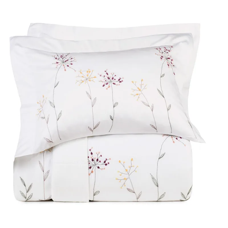 Jogo de Colcha Queen Altenburg Bordados em Cetim 300 Fios Anise