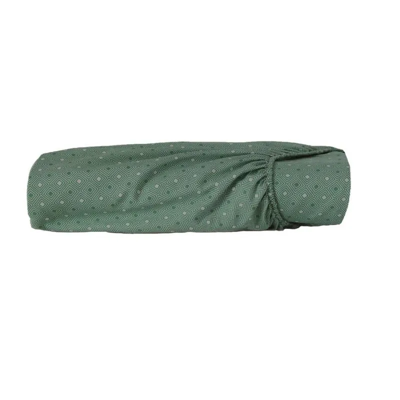 Lençol com Elástico Solteiro Altenburg Poliéster Toque Acetinado Play Verde