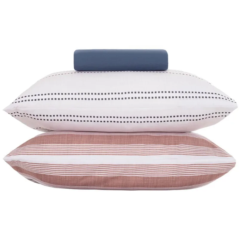 Jogo de Cama King Altenburg Bold Toque Acetinado 4 Peças Azul