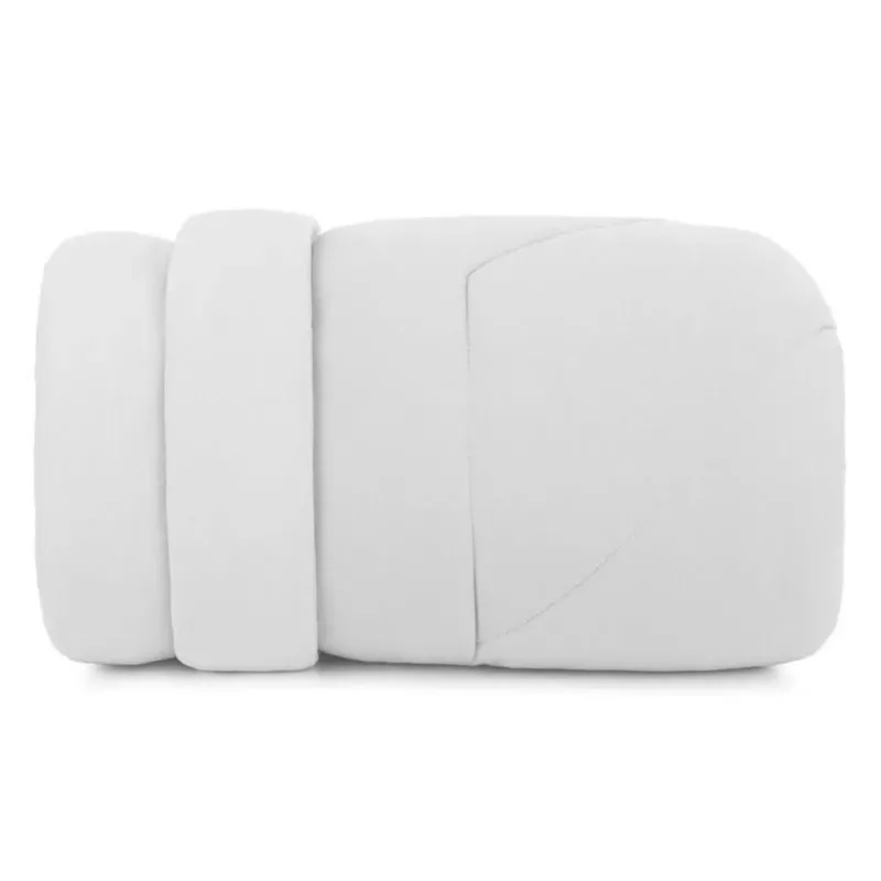 Edredom Solteiro Altenburg Malha Fio Penteado Branco