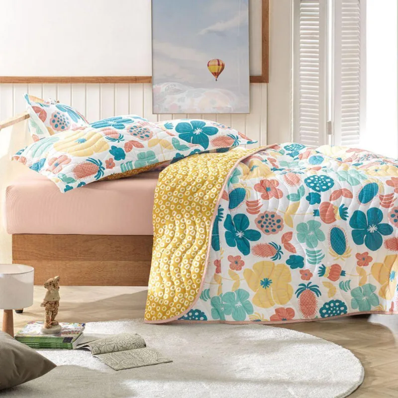 Jogo Cama Solteiro Mundo Kids Folk Art 180 Fios Altenburg