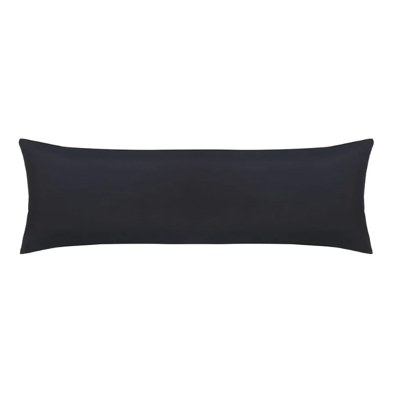 Fronha Body Pillow Altenburg Toque Acetinado 40cm x 130cm Preto - Altenburg