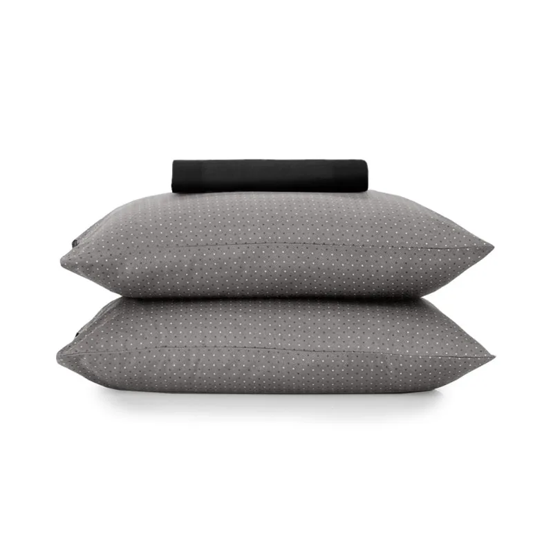 Jogo de Cama King 3 Peças Altenburg Toque Acetinado Play - Preto
