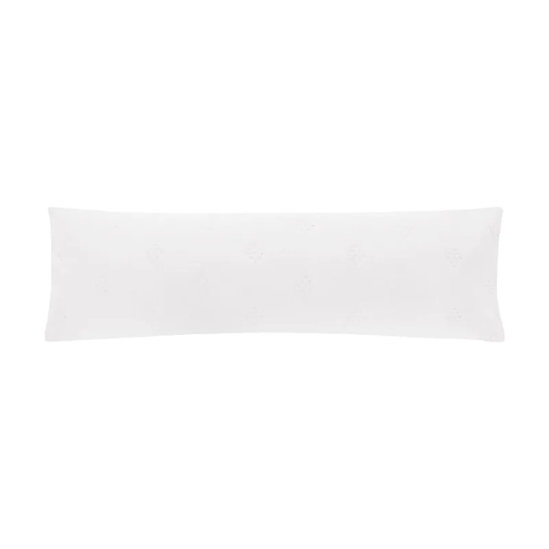 Porta Travesseiro Body Pillow Altenburg Toque Acetinado Ultrawave Diamond Branco