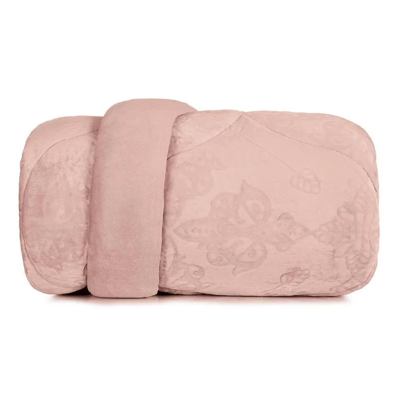Edredom Solteiro Altenburg Blend Elegance Bellatrix Rosa