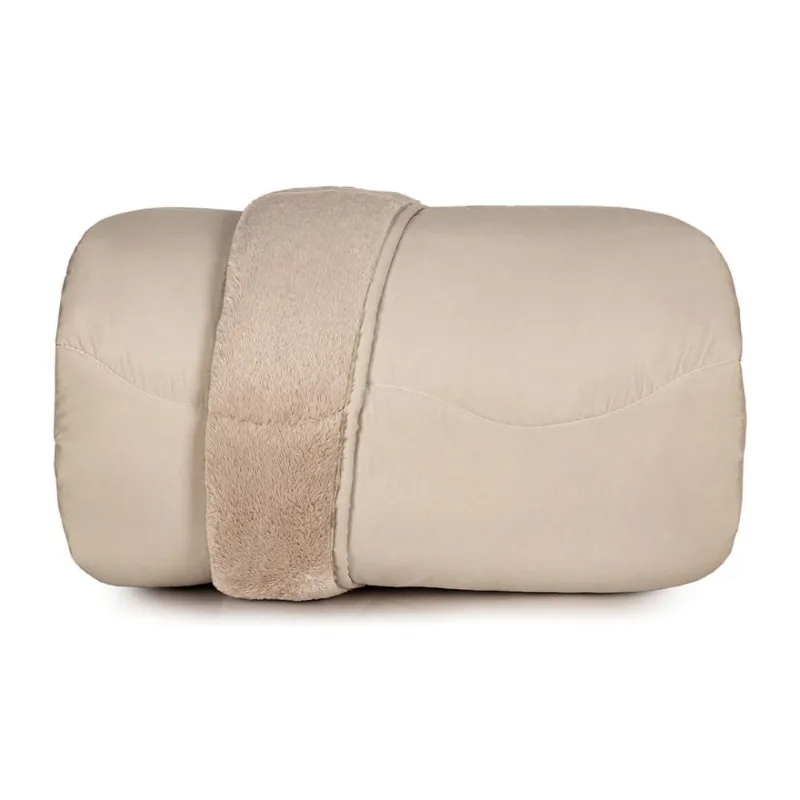Edredom Solteiro Altenburg Blend Comfort Sherpa Bege