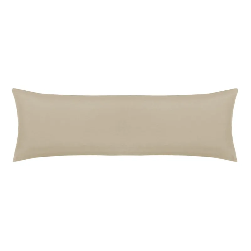 Fronha para Body Pillow Altenburg Toque Acetinado 40cm x 1,30m – Bege