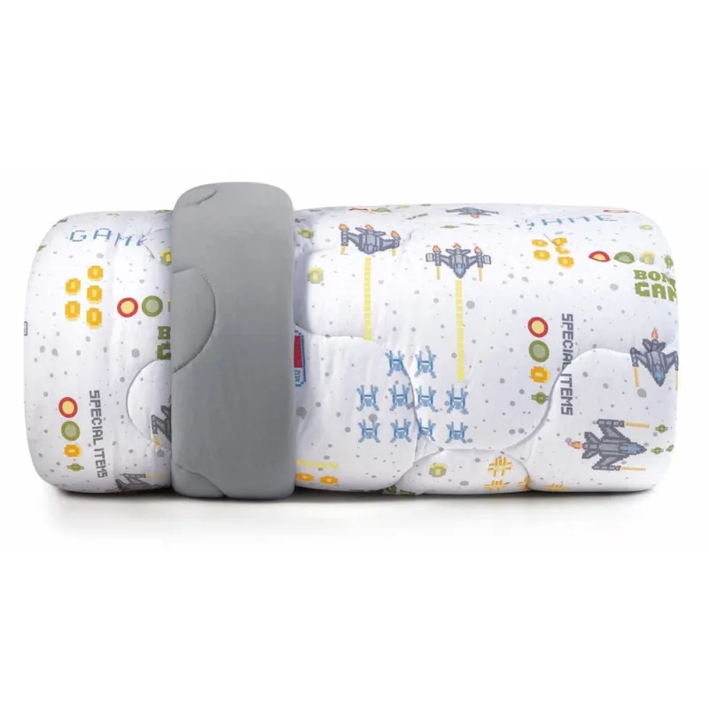 Edredom Infantil Mundo Kids Malha Virtual Altenburg