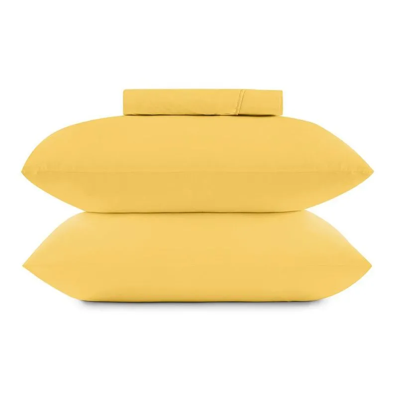 Jogo de Cama Queen 3 Peças Altenburg Toque Acetinado Four Season Amarelo